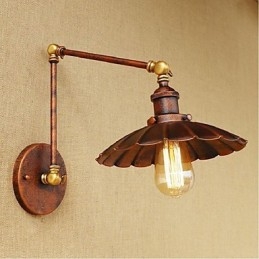 Long arm Half rust Retro Creative Nostalgic Retractable Folding Wall Sconces Wall Light