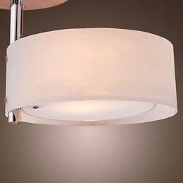 Modern Contemporary Mini Style Chrome Metal Chandelier Flush Mount Garage