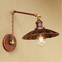 Long arm Half rust Retro Creative Nostalgic Retractable Folding Wall Sconces Wall Light
