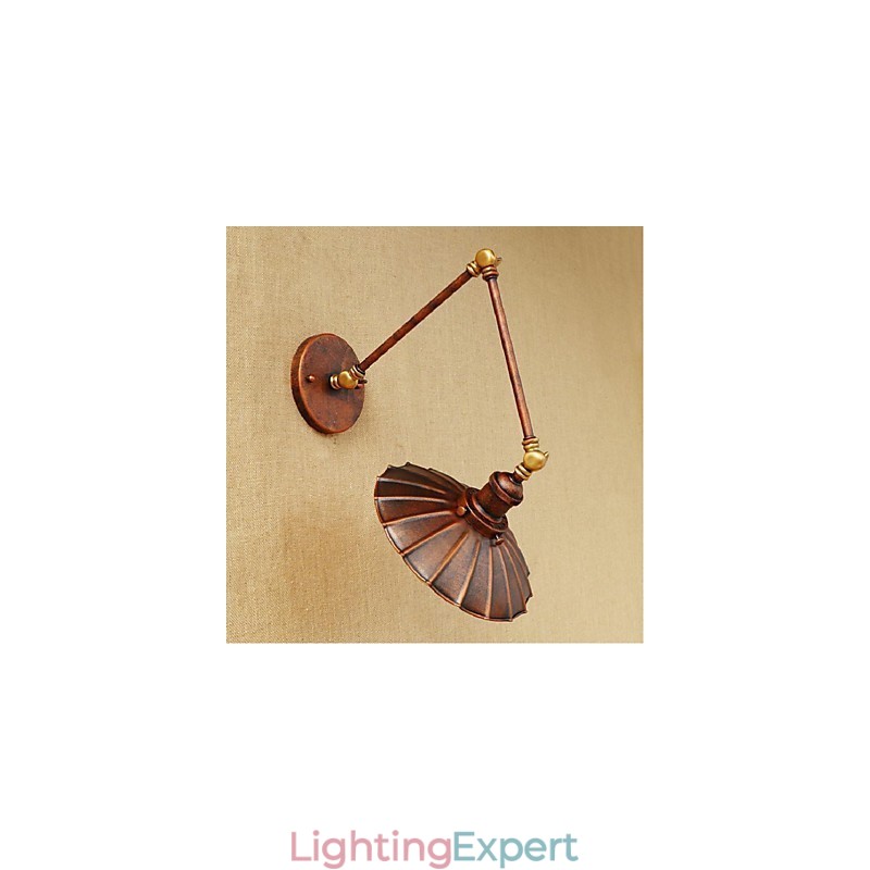 Long arm Half rust Retro Creative Nostalgic Retractable Folding Wall Sconces Wall Light