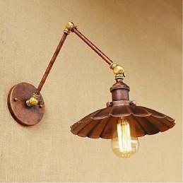 Long arm Half rust Retro Creative Nostalgic Retractable Folding Wall Sconces Wall Light