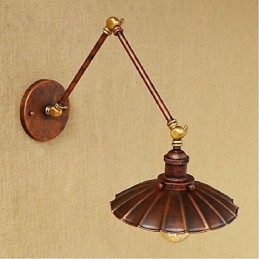 Long arm Half rust Retro Creative Nostalgic Retractable Folding Wall Sconces Wall Light