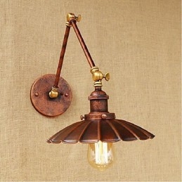 Long arm Half rust Retro Creative Nostalgic Retractable Folding Wall Sconces Wall Light