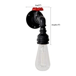 Water Pipe Wall Lights Retro Industrial Style Creative Country Metal Restaurant Cafe Bars Bar Table Wall Sconces