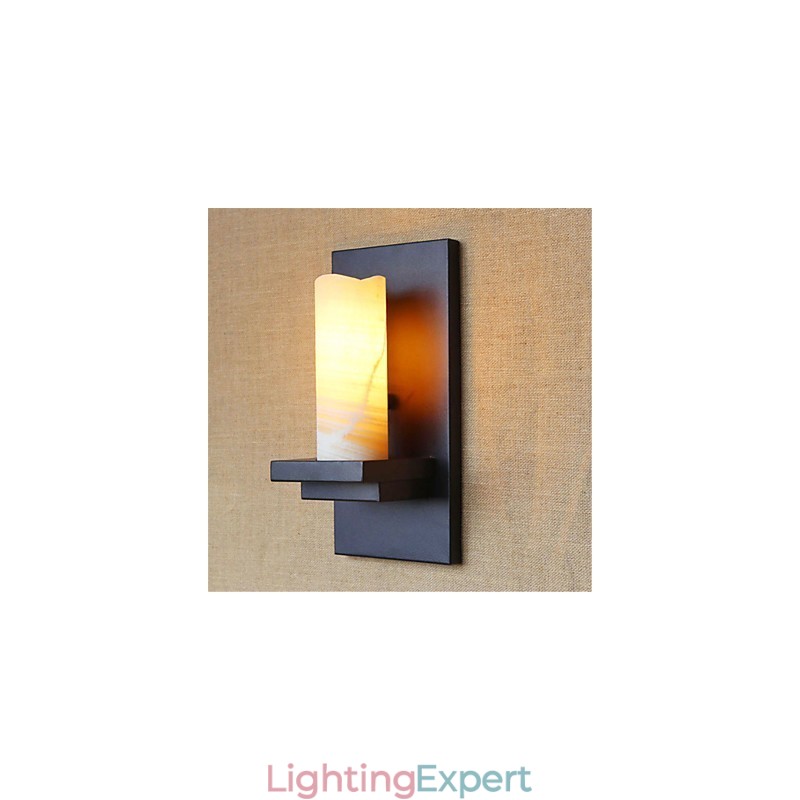 Country Retro Painting Feature for Eye Protection Ambient Light Wall Sconces Wall Light