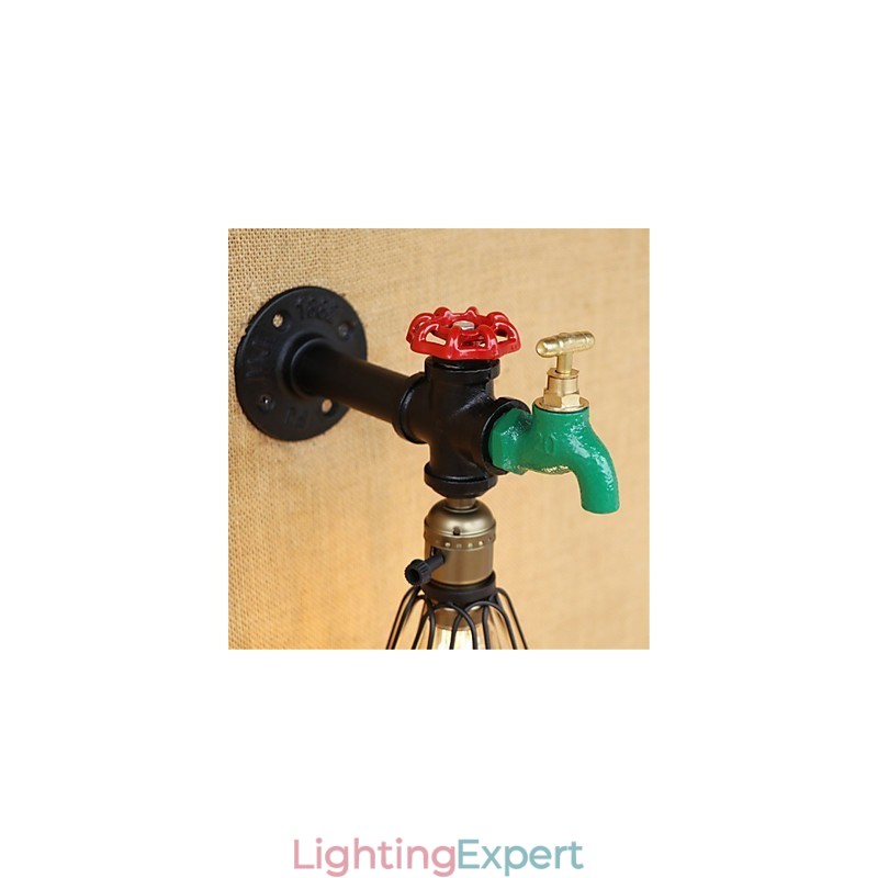 Country Retro Painting Feature for Mini Style Ambient Light Wall Sconces Wall Light