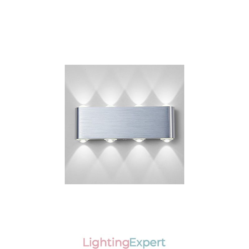 Modern Light Aluminum Flush Mount Wall Lamp Integrated