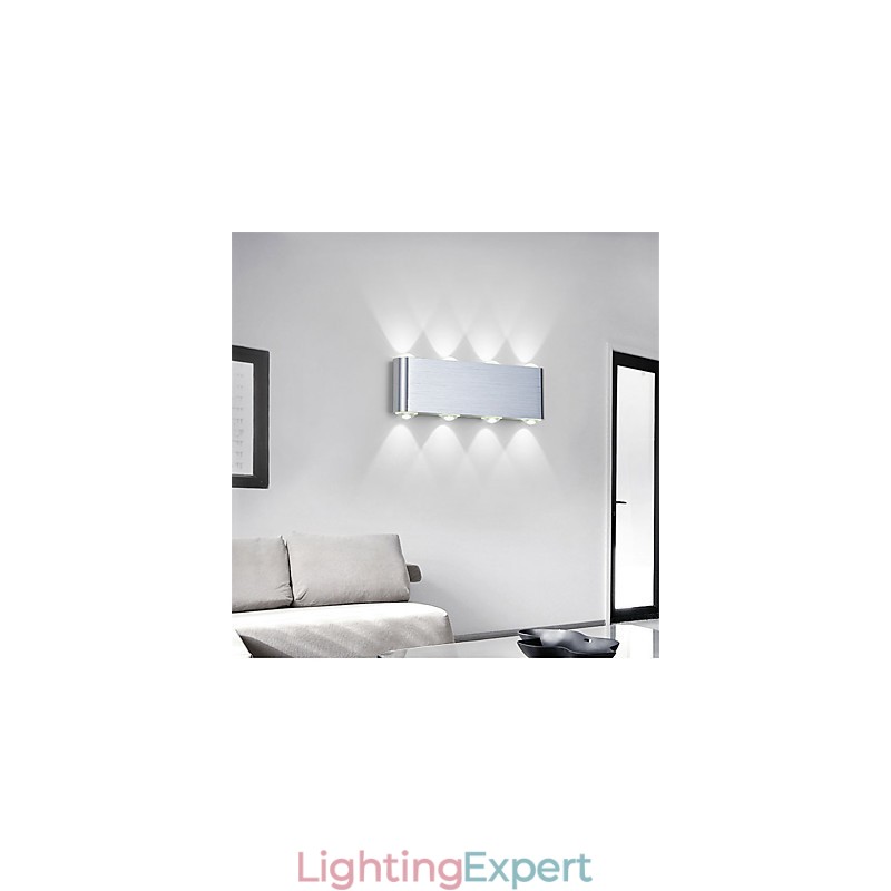 Modern Light Aluminum Flush Mount Wall Lamp Integrated
