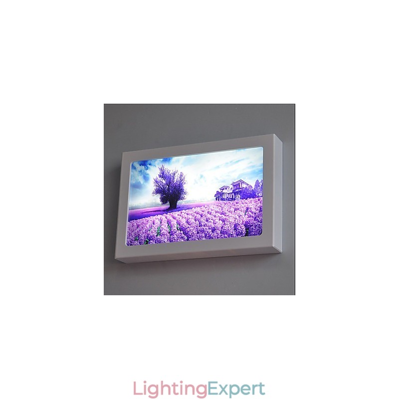 Integrated Modern Contemporary Modern Comtemporary Painting Feature for Ambient Light Wall Sconces