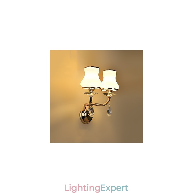 Modern Contemporary Electroplated Feature for Crystal Ambient Light Wall Sconces Wall Light