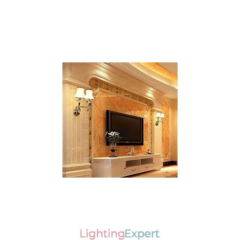 Modern Contemporary Electroplated Feature for Crystal Ambient Light Wall Sconces Wall Light