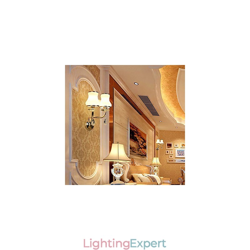 Modern Contemporary Electroplated Feature for Crystal Ambient Light Wall Sconces Wall Light