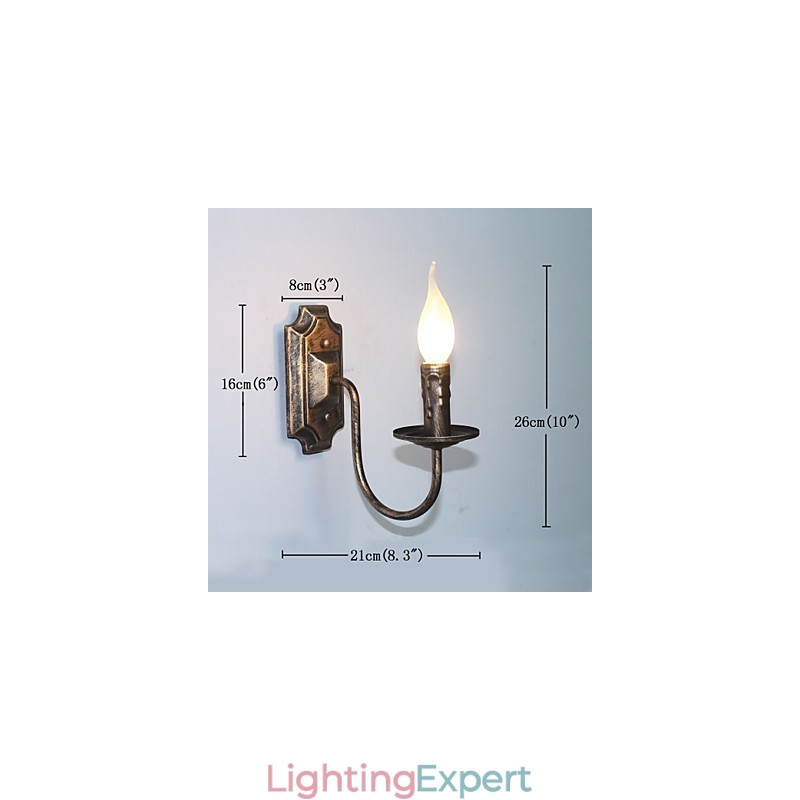 Antique Wall Lamp Candle Shape Simple Corridor Balcony Lamp Wall Lamp