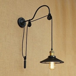 Country Retro Painting Feature for Adjustable lift Ambient Light Wall Sconces Wall Light