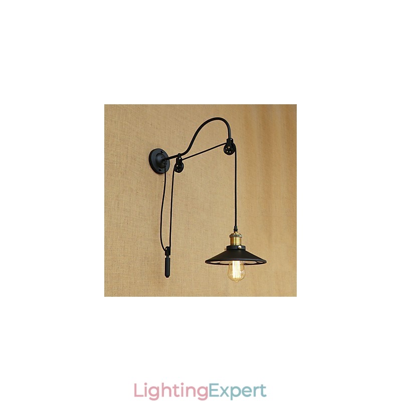 Country Retro Painting Feature for Adjustable lift Ambient Light Wall Sconces Wall Light