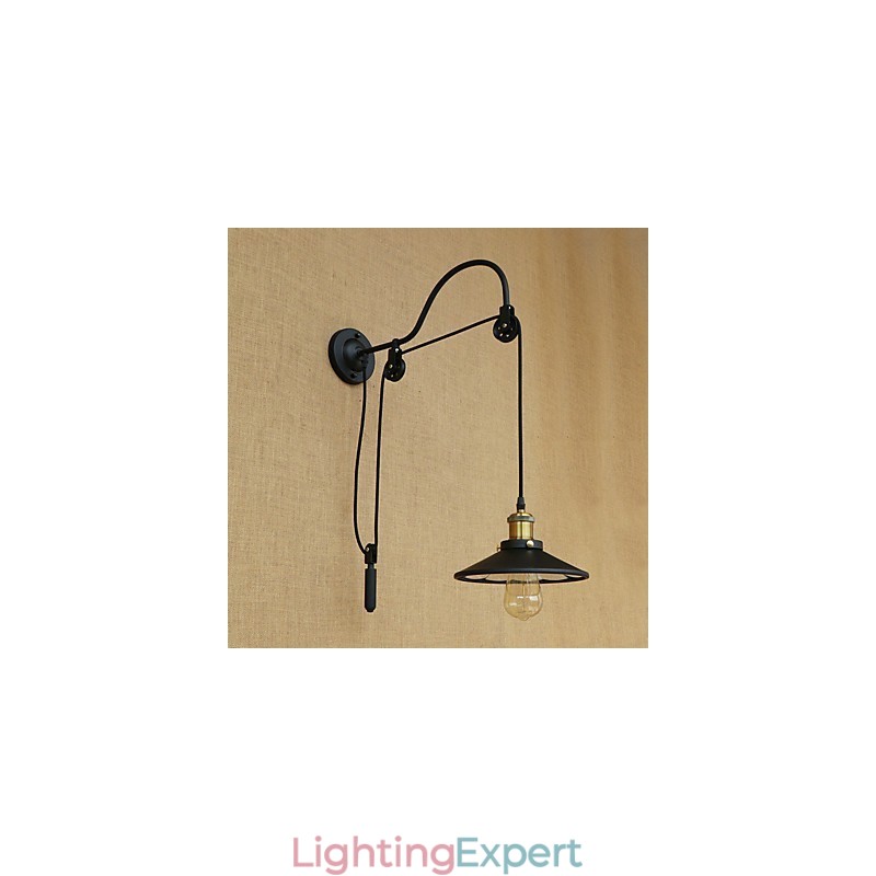 Country Retro Painting Feature for Adjustable lift Ambient Light Wall Sconces Wall Light