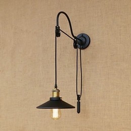 Country Retro Painting Feature for Adjustable lift Ambient Light Wall Sconces Wall Light