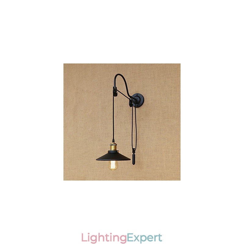 Country Retro Painting Feature for Adjustable lift Ambient Light Wall Sconces Wall Light