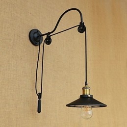 Country Retro Painting Feature for Adjustable lift Ambient Light Wall Sconces Wall Light