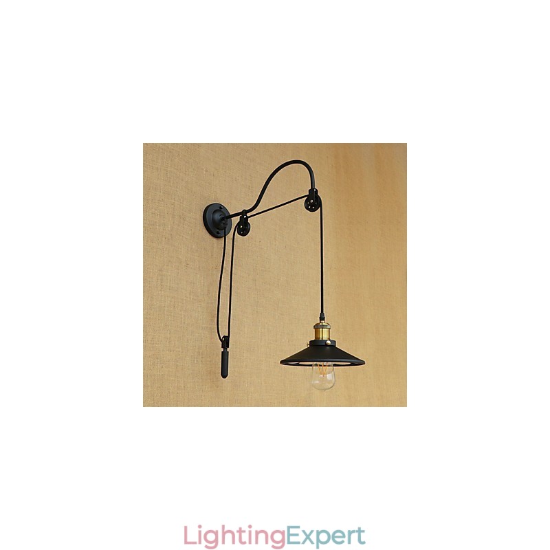 Country Retro Painting Feature for Adjustable lift Ambient Light Wall Sconces Wall Light