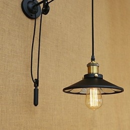 Country Retro Painting Feature for Adjustable lift Ambient Light Wall Sconces Wall Light