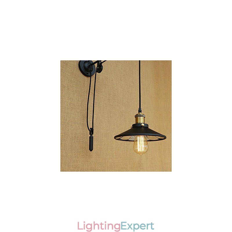 Country Retro Painting Feature for Adjustable lift Ambient Light Wall Sconces Wall Light