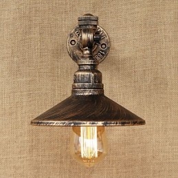 Rustic Lodge Country Retro Painting Feature for Mini Style Ambient Light Wall Sconces Wall