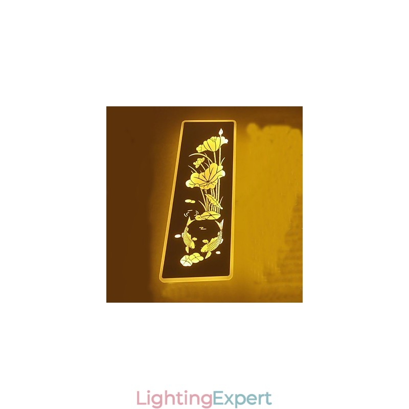 Integrated Modern Contemporary Modern Comtemporary Painting Feature for Ambient Light Wall Sconces