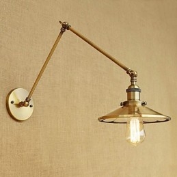 Rustic Lodge Country Retro Electroplated Feature for Mini Style Swing Arm Ambient Light