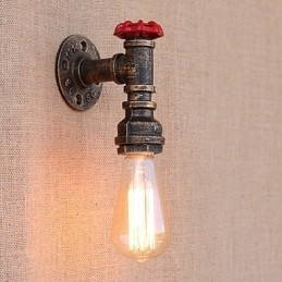 Country Retro Painting Feature for Mini Style Ambient Light Wall Sconces Wall Light