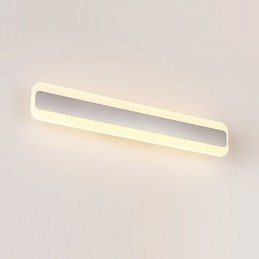 Integrated Modern Contemporary Chrome Feature for Ambient Light Bathroom Lighting Wall Light
