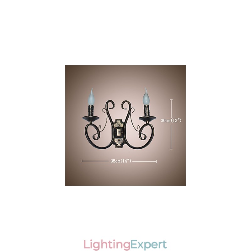 New Retro Attic American Style Retro Wall Lamp Bedroom Lamp Wall Lamp Candle Lamp