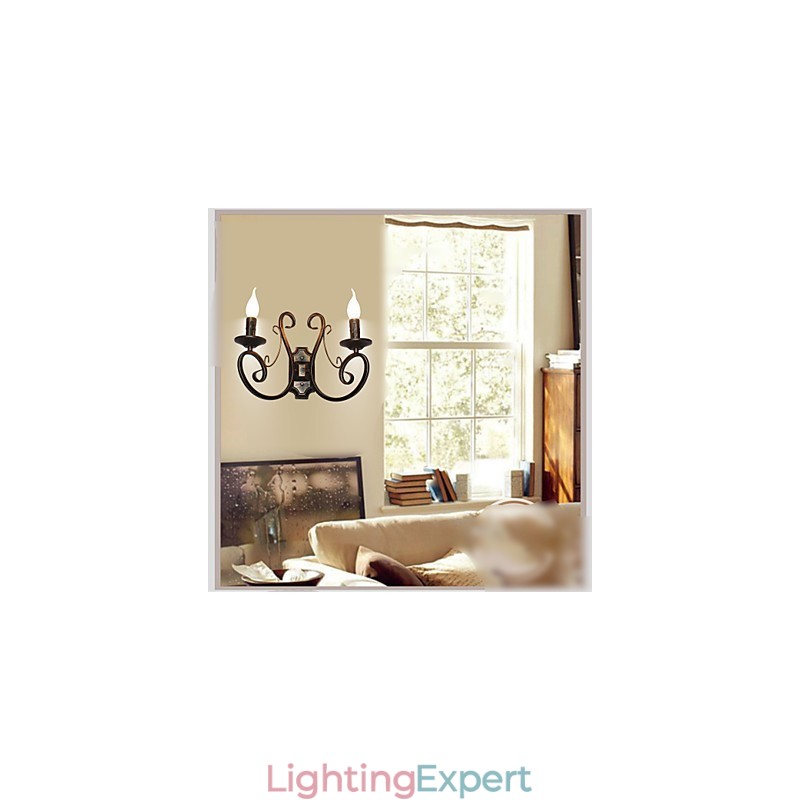 New Retro Attic American Style Retro Wall Lamp Bedroom Lamp Wall Lamp Candle Lamp