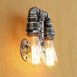 Country Retro Painting Feature for Swing Arm Ambient Light Wall Sconces Wall Light
