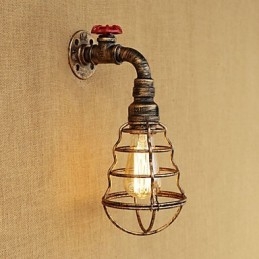 Country Retro Painting Feature for Mini Style Ambient Light Wall Sconces Wall Light