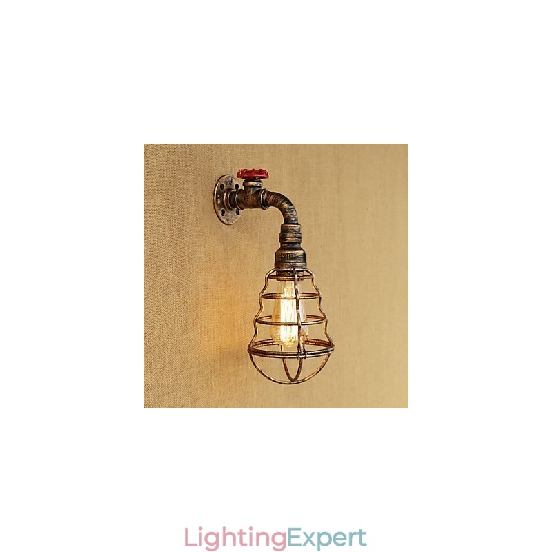 Country Retro Painting Feature for Mini Style Ambient Light Wall Sconces Wall Light