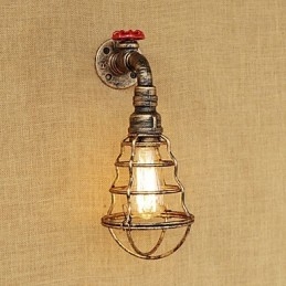 Country Retro Painting Feature for Mini Style Ambient Light Wall Sconces Wall Light