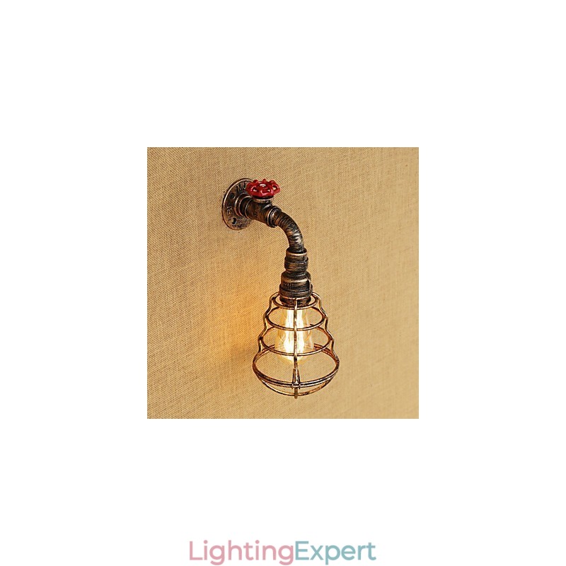 Country Retro Painting Feature for Mini Style Ambient Light Wall Sconces Wall Light