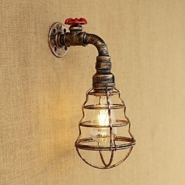 Country Retro Painting Feature for Mini Style Ambient Light Wall Sconces Wall Light