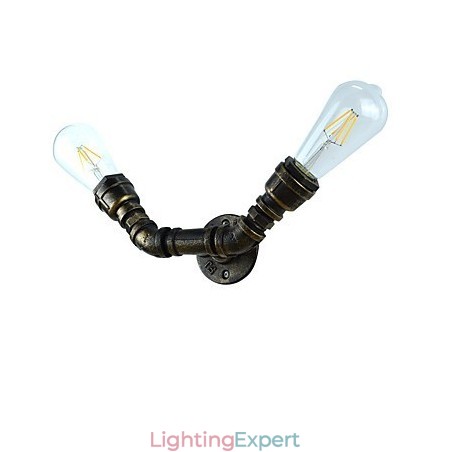 Rustic Lodge Traditional Classic Antique Brass Feature for Ambient Light Wall Sconces Wall Light