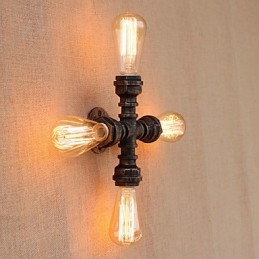 Country Retro Painting Feature for Mini Style Swing Arm Included Ambient Light Wall