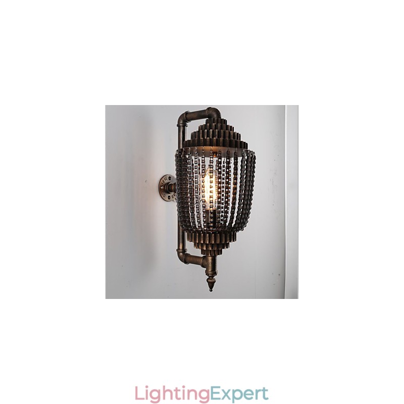 Vintage Iron Industrial Wind Shop Gear Lamp