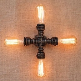 Country Retro Painting Feature for Mini Style Swing Arm Included Ambient Light Wall