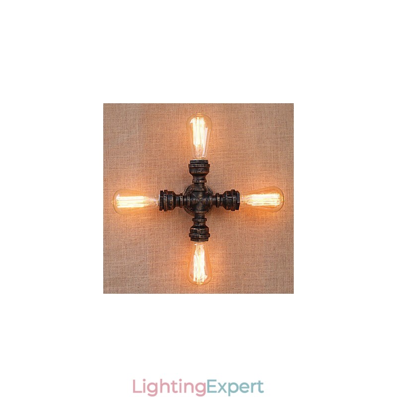 Country Retro Painting Feature for Mini Style Swing Arm Included Ambient Light Wall