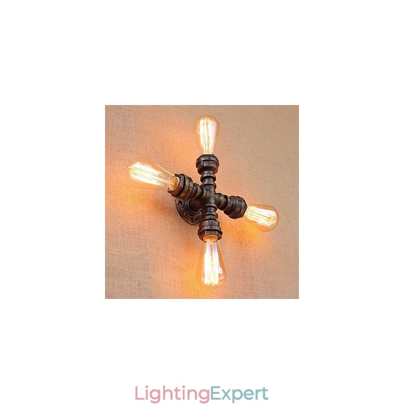 Country Retro Painting Feature for Mini Style Swing Arm Included Ambient Light Wall