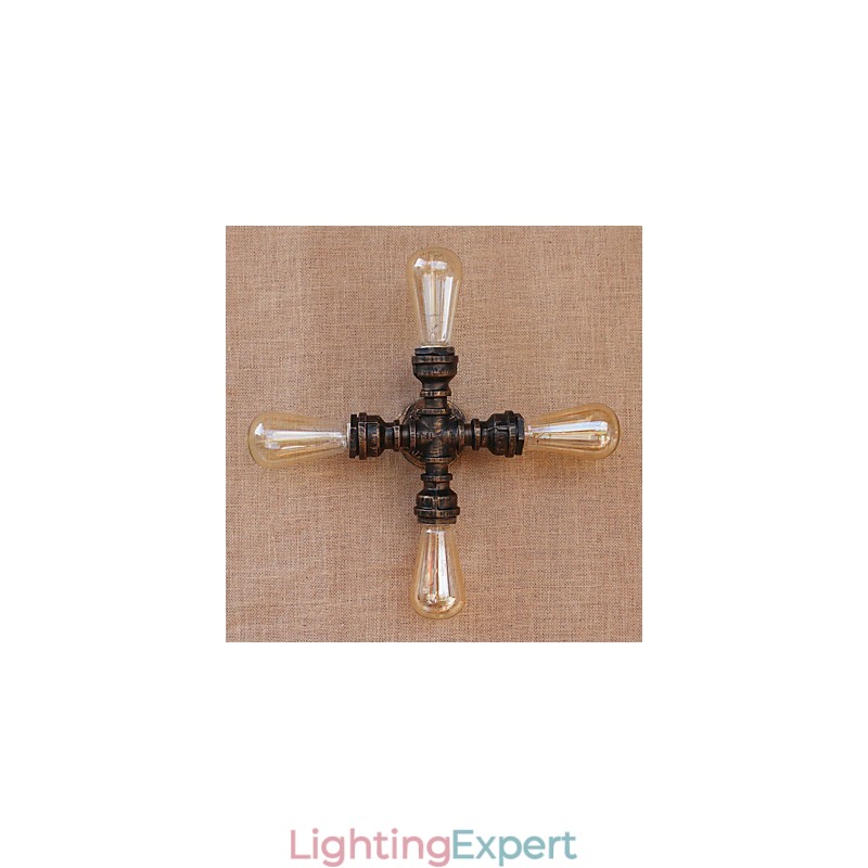 Country Retro Painting Feature for Mini Style Swing Arm Included Ambient Light Wall