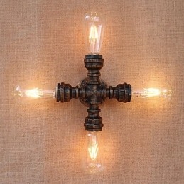 Country Retro Painting Feature for Mini Style Swing Arm Included Ambient Light Wall