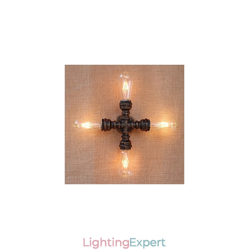 Country Retro Painting Feature for Mini Style Swing Arm Included Ambient Light Wall