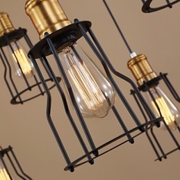 Country Designers Painting Metal Chandelier