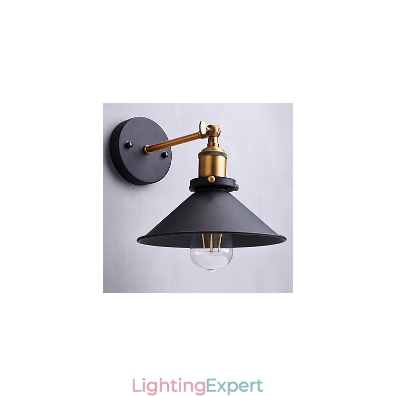 2 pcs Metal Wall Sconces Industrial Wall Light Vintage Edison Simplicity Lamp for Cafe Club Bar Lighting